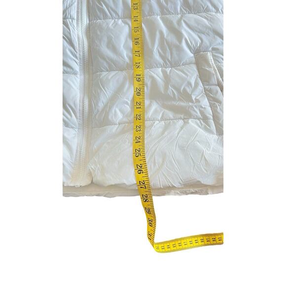 Old Navy Vest Womens XXL White Zip Puffer Snap Pockets School outdoors layer - Picture 6 of 10
